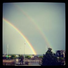 There was a rainbow each afternoon that I was in Barcelona